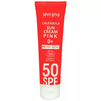 Levrana Солнцезащитный крем для лица и тела "Календула SPF 50 Pink 0+", 100 мл (Levrana, Защита от солнца)
