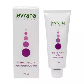 Levrana Зубная паста "Антимикробная", с лавандой и магнолией, 75 мл (Levrana, Зубные пасты)