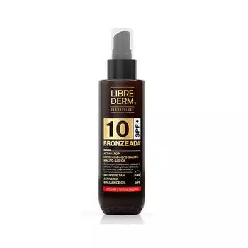 Librederm Масло-блеск SPF10 Активатор интенсивного загара 150 мл (Librederm, Bronzeada)