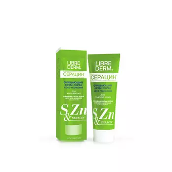 Librederm Очищающий крем-скраб с эко-гранулами 75 мл (Librederm, Серацин)