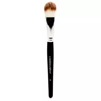 Limoni Кисть №15 для тональной основы (нейлон), 1 шт (Limoni, Professional)