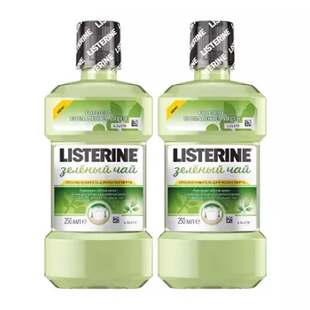 Listerine Набор Ополаскиватель для полости рта Зеленый чай 250 мл 2 шт (Listerine)