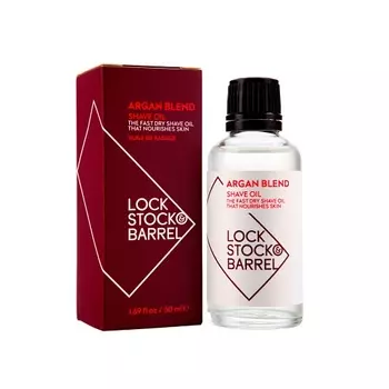Lock Stock &amp; Barrel Универсальное аргановое масло для бритья и ухода за бородой Argan Blend Shave Oil, 50 мл (Lock Stock &amp; Barrel, Уход за бородой и усами)