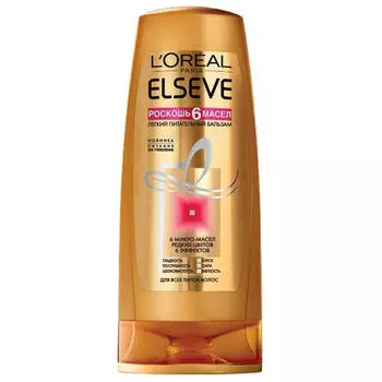 Loreal Paris Бальзам-ополаскиватель для волос Роскошь 6 масел, 400 мл (Loreal Paris, Elseve)