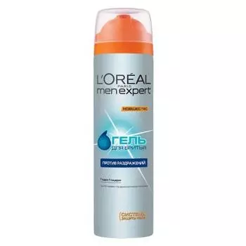 Loreal Paris Гель для бритья Против раздражения 200мл (Loreal Paris, Men expert)