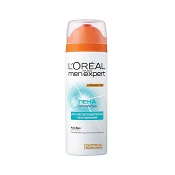 Loreal Paris Пена для бритья Гидра Сенситив, 200 мл (Loreal Paris, Men expert)