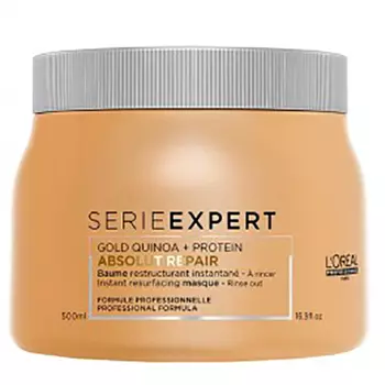 Loreal Professionnel Абсолют Репер Маска с кремовой текстурой Gold Quinoa + Protein, 500 мл (Loreal Professionnel, Serie Expert)