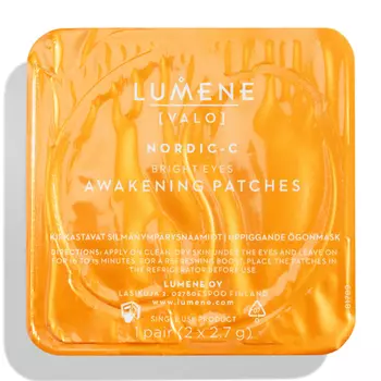 Lumene Пробуждающие гидрогелевые патчи для кожи вокруг глаз (Lumene, Valo)