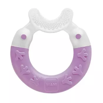 MAM Bite &amp; Brush Прорезыватель для зубов 3+ месяцев Фиолетовый (MAM, Уход за полостью рта и прорезыватели для зубов)