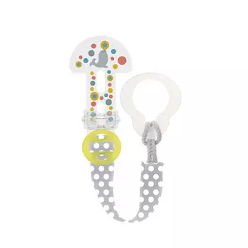 MAM Clip it Держатель для пустышки серый 0+ месяцев (MAM, Аксессуары)