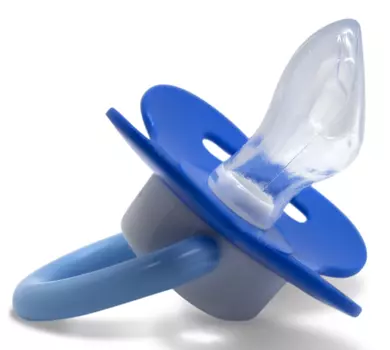 Мама Тама Соска-пустышка анатомическая силиконовая 0-6 месяцев "Матроскин" цвет:синий (Мама Тама, Соски-пустышки)