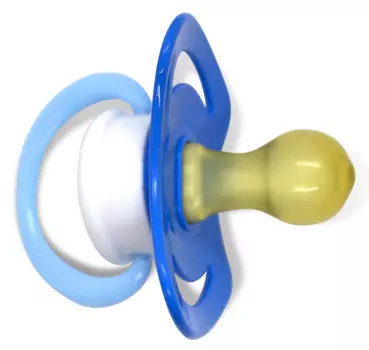 Мама Тама Соска-пустышка классическая латексная 6 месяцев + "Матроскин" цвет синий (Мама Тама, Соски-пустышки)