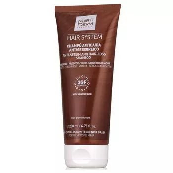 Martiderm Шампунь против выпадения волос "Анти-себорея", 200 мл (Martiderm, Hair System)