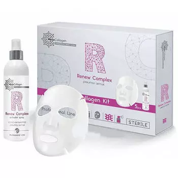 Meso collagen Набор Renew Complex аппликаторы для лица 5 шт и спрей 150 мл (Meso collagen, Collagen Kit)