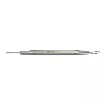 Metzger 2 в 1 Петля для удаления комедонов и копье для удаления милиумов 9,8 см (Metzger, Для лица)