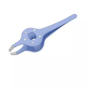 Metzger Пинцет прямой фиолетовый со стразами (Metzger, Аксессуары)