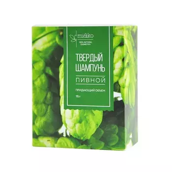 Mi&amp;Ko Твердый шампунь "Пивной", 75 г (Mi&amp;Ko, Для волос)