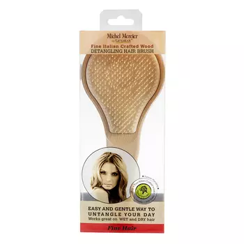 Michel Mercier Деревянная щетка для тонких волос, 1 шт (Michel Mercier, Деревянные щетки)
