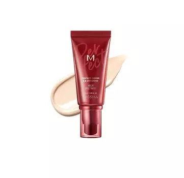 Missha Тональный BB крем M Perfect Cover BB Cream Rx № 21 Light Beige, 50 мл (Missha, Тональные крема)