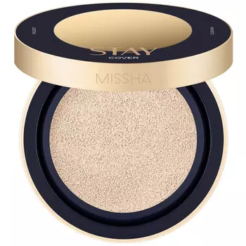 Missha Тональный кушон "Бархатистое покрытие" Stay Cover SPF40 PA++, 15 г (Missha, Foundation)