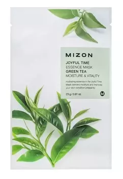 Mizon Тканевая маска с экстрактом зелёного чая, 23 г (Mizon, Joyful Time)