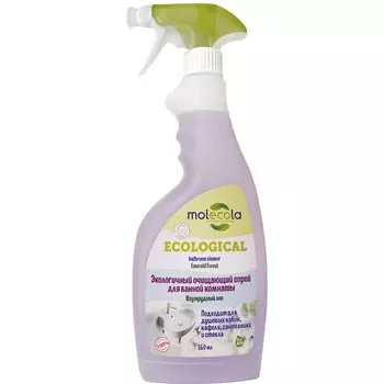 Molecola Экологичный очищающий спрей для ванной комнаты "Изумрудный лес", 500 мл (Molecola, Чистота в доме)