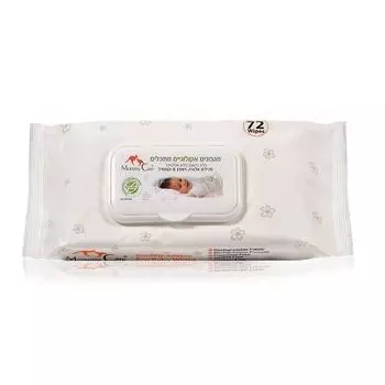 Mommy Care Органические детские влажные салфетки 0+, 72 шт (Mommy Care, Новорожденные)
