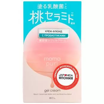 Momo Puri Крем-флюид "Увлажение и упругость" с лактобактериями и витаминами, 80 г (Momo Puri, )