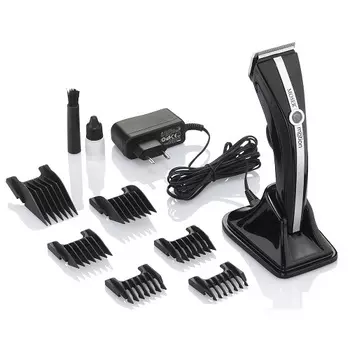 Moser Машинка для стрижки , черное-серебро, аккумуляторно-сетевая, 0,7-3 мм, 6 насадок (Moser, Машинки)