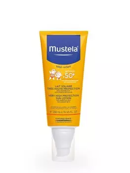 Mustela Бебе Солнцезащитное молочко SPF 50+, 200 мл (Mustela, Sun)