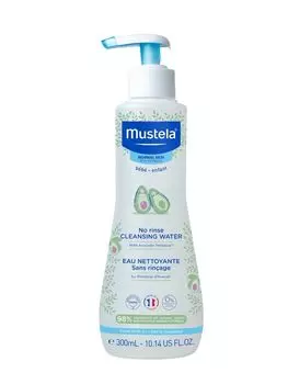 Mustela Очищающая вода для новорожденных и детей, не требует смывания, 300 мл (Mustela, Bebe - ежедневная гигиена)