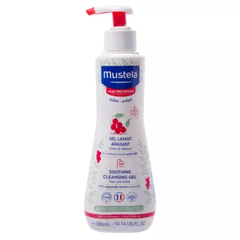 Mustela Очищающий гель для чувствительной кожи, 300 мл (Mustela, Bebe - время купаться)