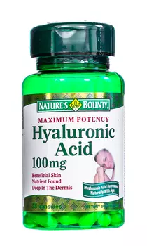 Nature's Bounty Гиалуроновая кислота 100 мг 30 капсул (Nature's Bounty, Специальные продукты)