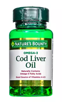 Nature's Bounty Жир печени норвежской трески 100 капсул (Nature's Bounty, Омега-3)