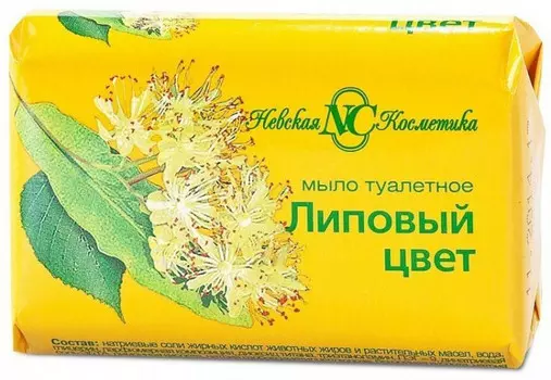 НЕВСКАЯ КОСМЕТИКА Туалетное мыло Липовый цвет 90 г (НЕВСКАЯ КОСМЕТИКА, Мыло)