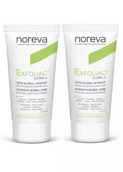 Noreva Комплект Крем для лица Глобал 6 Эксфолиак 2х30 мл (Noreva, Exfoliac)