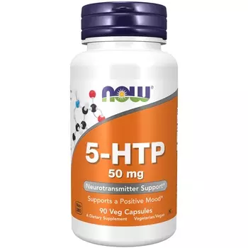 Now Foods Комплекс "5-НТР 50 мг", 90 капсул (Now Foods, Аминокислоты)