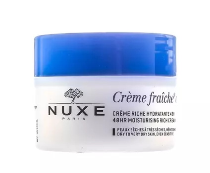 Nuxe Насыщенный увлажняющий крем для лица 48 часов Moisturising Cream 48H Anti-pollution, 50 мл (Nuxe, Creme fraiche de beaute)