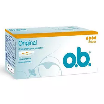 O.B. Тампоны "ориджинал супер" 16 штук (O.B., Original)