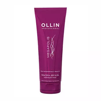 Ollin Professional Бессульфатная маска-вуаль на основе черного риса, 250 мл (Ollin Professional, Megapolis)