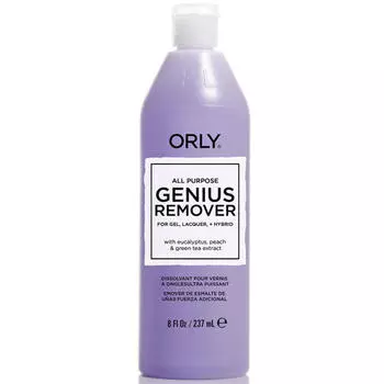 Orly Универсальная жидкость для снятия лака, геля и блёсток Genius Remover, 236.6 мл (Orly, Жидкости для снятия лака)