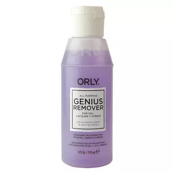 Orly Универсальная жидкость для снятия лака, геля и блёсток Genius Remover, 118.3 мл (Orly, Жидкости для снятия лака)