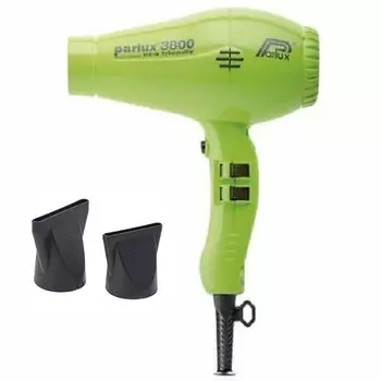 Parlux Фен салатовый, 2100 Вт, ионизация, 2 насадки (Parlux, Фены)