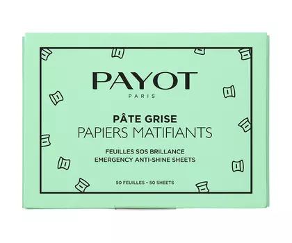 Payot Матирующие салфетки для лица SOS brillance Papiers Matifiants, 50 шт (Payot, Pate Grise)