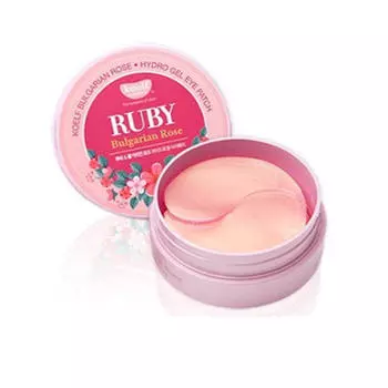 PETITFEE Патчи для глаз гидрогелевые с маслом болгарской розы Koelf Ruby&amp;Bulgarian Rose Eye Patch, 60 шт (PETITFEE, Eye Patch)