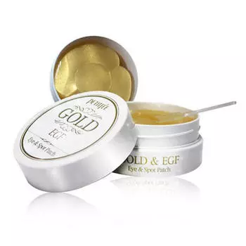 Petitfee Патчи для глаз с золотом Gold &amp; EGF Eye Spot Patch, 60 шт х 1,1 г (Petitfee, Eye Patch)