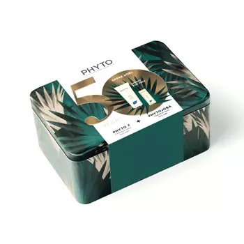 Phyto Набор: Фитожоба для интенсивного увлажнения сухих волос 100 мл + Фито 7 увлажняющий крем 50 мл (Phyto, Средства глубокого ухода)