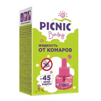 Picnic Жидкость от комаров "Защита для детей 45 ночей", 30 мл (Picnic, Baby)