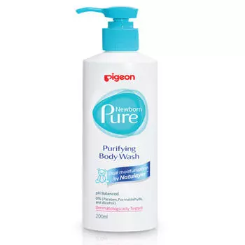 Pigeon Newborn Pure Нежный гель для купания, 0+ мес, 200 мл (Pigeon, Косметика)