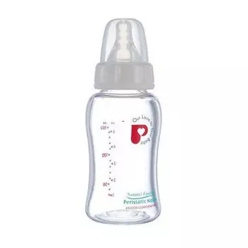 Pigeon Стеклянная бутылочка Перистальтик Плюс с широким горлышком 160 мл (Pigeon, Бутылочки и соски)